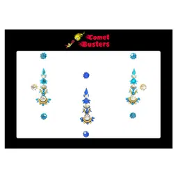 Comet Busters Blue Shimmer Bindis-50