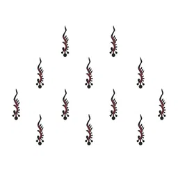 Comet Busters Set of 12 Traditional Designer Bindis-13