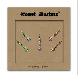 Comet Busters 5 Pcs Reusable Bindi - Multicolored-19