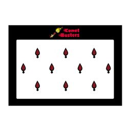 Comet Busters Maroon Set Of 10 Bindi-23