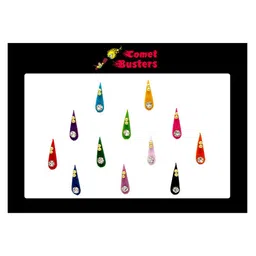 Comet Busters 12 Pcs Stone-Studded Designer Reusable Bindi-7