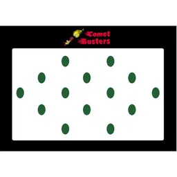 Comet Busters 14 Pcs Reusable Oval Bindis - Green-56