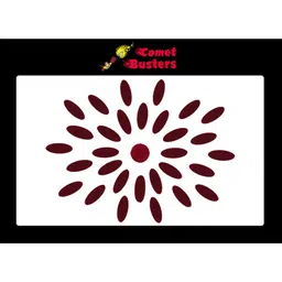 Comet Busters 27 Pcs Oval Shaped Designer Bindis - Maroon-21