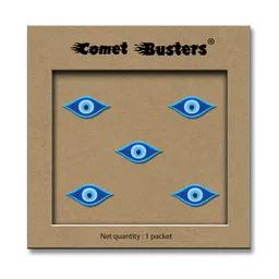Comet Busters Traditional Evil Eye Design Reusable Bindis 5Pcs - Blue-21