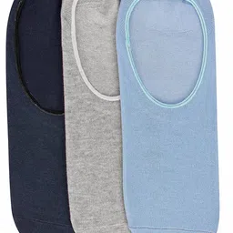 JUMP USA Men Pack Of 3 Solid Shoeliners Socks-2