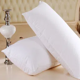 JDX Set of 2 White Solid Rectangular Sleeping Pillows-3