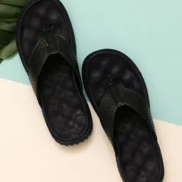 Big Fox Men Navy Blue Thong Sandals-37
