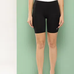 Leading Lady Women Black Solid Lounge Shorts-16
