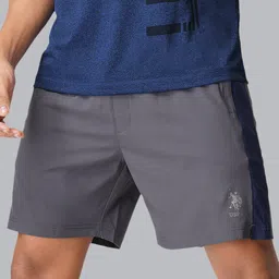 U.S. Polo Assn. Men Grey Athleisure Lounge Shorts-picture-33