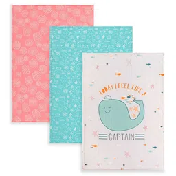TIDY SLEEP Pack Of 3 Printed Cotton Diaper Changing Mats-31