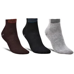 Dollar Socks Men Pack Of 3 Ankle Length Cotton Socks-23