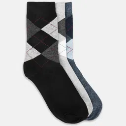 BYFORD by Pantaloons Men Pack Of 3 Checked Ankle-Length Socks-26