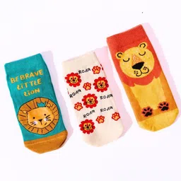 Thela Gaadi Kids Pack of 3 Socks-15
