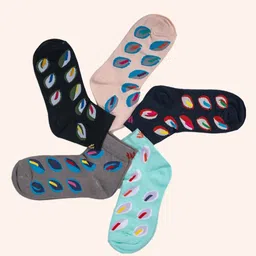 Cotstyle Pack Of 5 Assorted Ankle-Length Socks-10
