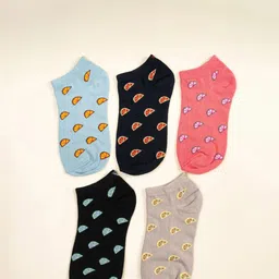 Cotstyle Men Pack Of 5 Assorted Ankle-Length Socks-12