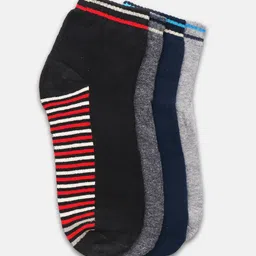 BAESD Pack Of 4 Patterned Ankle-Length Socks-19