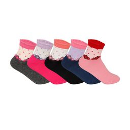 Supersox Women Pack Of 5 Patterned Ankle-Length Socks-image-30