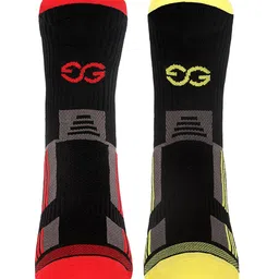 SuperGear Men Marathon Running Pack of 2 Ankle Length Cotton Sports Socks-20