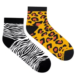 Dynamocks Unisex Pack Of 2 Patterned Ankle-Length Socks-9