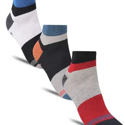 Dollar Socks Men Pack Of 3 Patterned Cotton Ankle-Length Socks-19