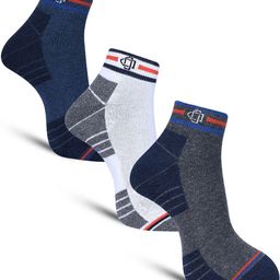 Dollar Socks Men Pack Of 3 Patterned Cotton Ankle Length Socks-picture-26