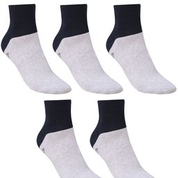 Dollar Socks Men Pack Of 5 Patterned Cotton Ankle-Length Socks-picture-9
