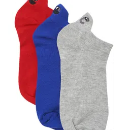 Bunnywave Unisex Pack Of 3 Assorted Cotton Ankle-Length Socks-28