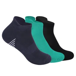 Mint & Oak Men Pack Of 3 Patterned Moisture Wicking Ankle-Length Socks-19