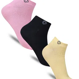 Dollar Socks Men Pack Of 3 Cotton Ankle-Length Socks-39