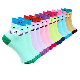 BAESD Kids Pack Of 6 Anti-Skid Ankle-Length Socks-22
