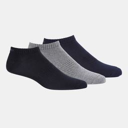 Jockey Men Pack of 3 Black, Grey Melange, Navy Melange Solid Ankle-Length Socks-35