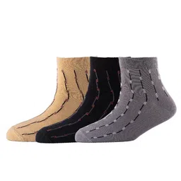 Cotstyle Men Pack Of 3 striped Cotton Above Ankle-Length Socks-image-93
