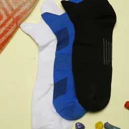 LOUIS STITCH Men Pack of 3 Striped Ankle Length Antimicrobial Socks-20