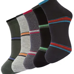 Dollar Socks Pack of 5  Men Assorted Ankle Length Socks-8