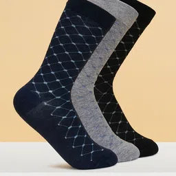 BYFORD by Pantaloons Men Pack Of 3 Patterned Calf-Length Socks-16