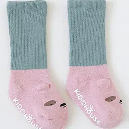 SYGA Kids Patterned Pure Cotton Stretchable Calf-Length Socks-12