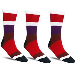 Dollar Socks Men Pack Of 3 Patterned Calf Length Socks-image-53