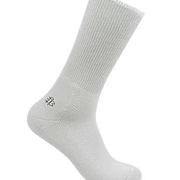 Bonjour Men Grey Patterned Calf Length Socks-3