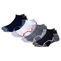 RC. ROYAL CLASS Men Pack Of 4 Patterned Organic Cotton Ankle length Socks-14