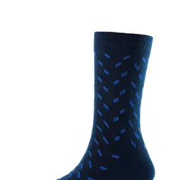 Cotstyle Men Pack Of 3 Patterned Pure Cotton Calf-Length Socks-39