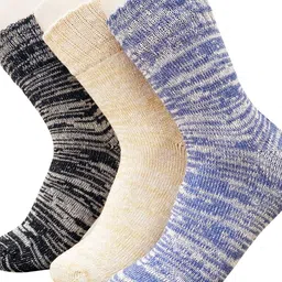 Alexvyan Men Pack Of 3 Patterned Warm Winter Calf-Length Socks-30
