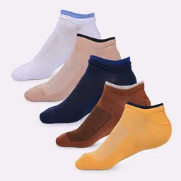 BAESD Pack Of 5 Low Cut Ankle Length Socks-9