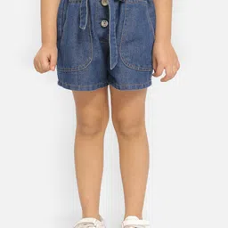 Nauti Nati Girls Denim Shorts With Waist Belts-image-22