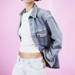 H&M Women 90s Boyfriend Fit Low Denim shorts-image-94
