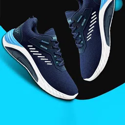 Bruton Men Mesh Lightweight Lace-Up Running Shoes-37