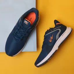 Campus Men Blue Mesh Running Shoes-37