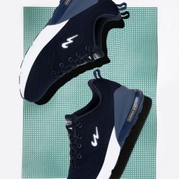 Campus Men Navy Blue Mesh Road Running Shoes-picture-27