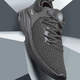 ASIAN Men Black Mesh Running Shoes-44