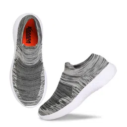 KRAASA Men Grey Mesh Running Shoes-picture-15