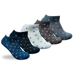 Mast & Harbour Men Pack of 5 Assorted Ankle Length Socks-48